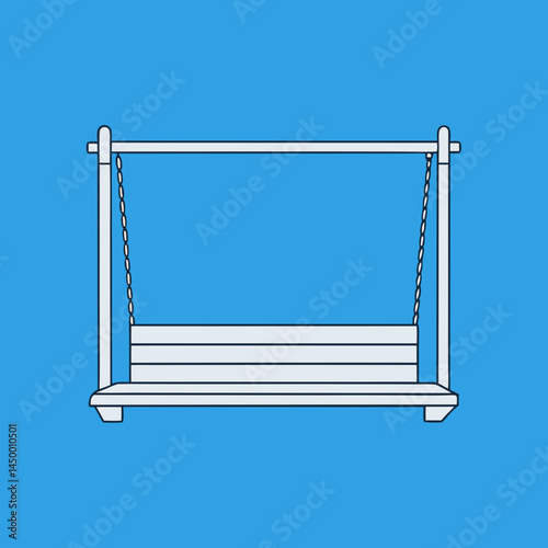 empty swing on the wall