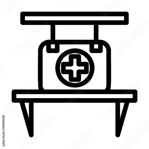 a series of icons containing workplaces, work equipment and various things related to work