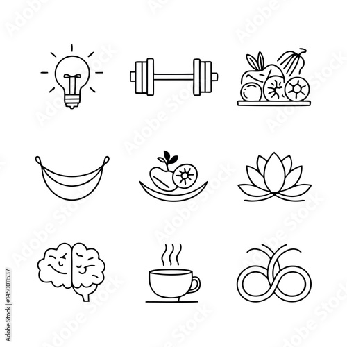 A collection of black silhouette icons representing various modes of transportation, including a car, bus, tram, train, bicycles, ship, and airplane. Perfect for travel, transport services, public tra