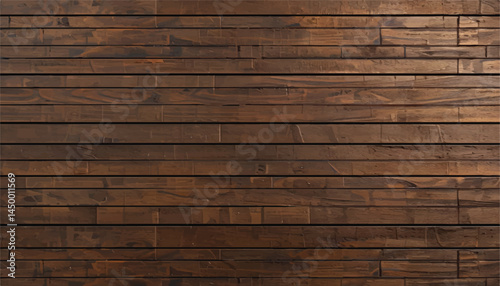 Wooden wall. Wood texture. Wall panel made of boards. Wood background.