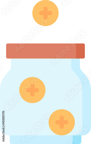 donation illustration on a white background 
