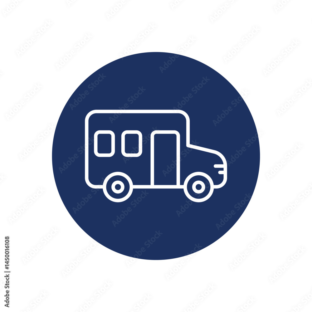 Scool Bus icon vector stock illustration Scool Bus icon vector stock illustration