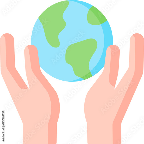 earth illustration on a white background 