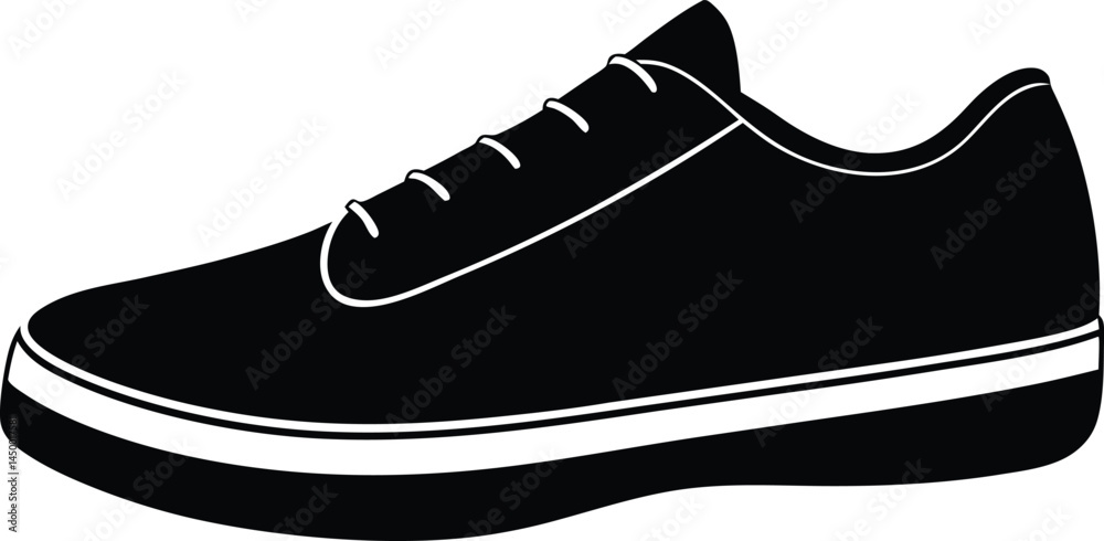 single sneaker shoe on white background single sneaker shoe on white background