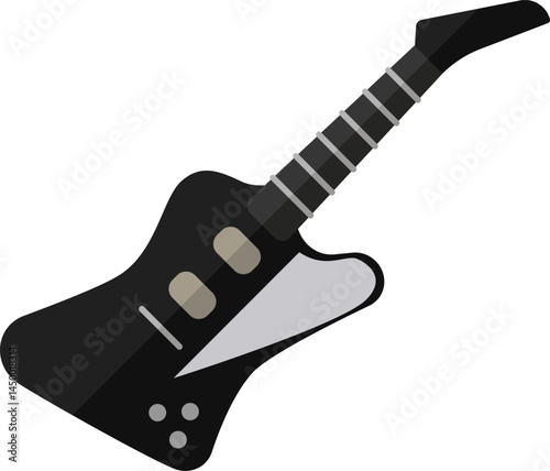 electric guitar illustration on a white background   