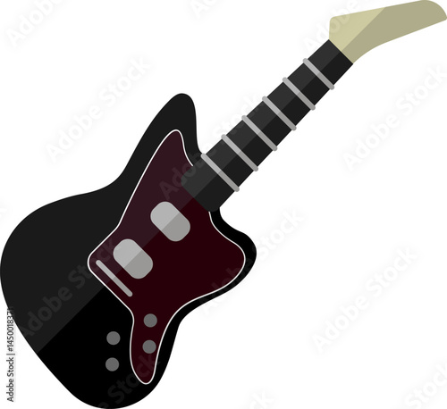 electric guitar illustration on a white background    