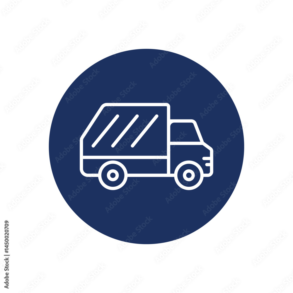 Garbage Car icon vector stock illustration Garbage Car icon vector stock illustration