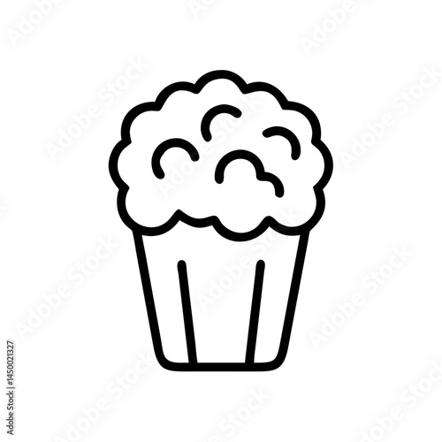 popcorn on transparent background for web and graphic design