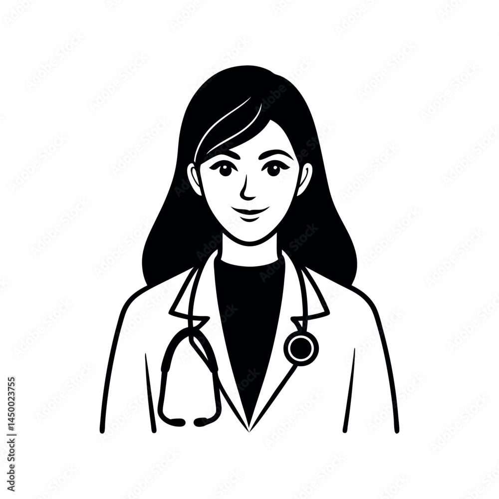 Professional woman doctor in medical uniform Professional woman doctor in medical uniform
