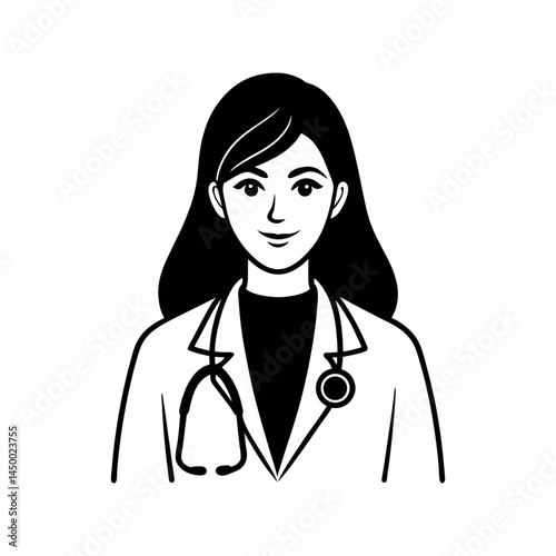 Professional woman doctor in medical uniform