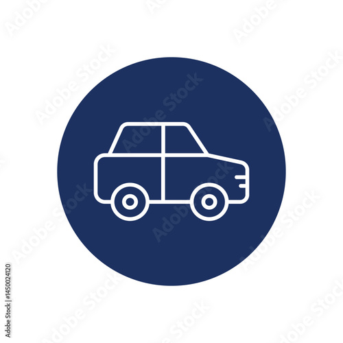 Car icon vector stock illustration