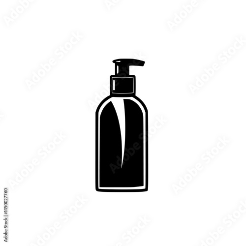 Bottle with a pump top for liquid dispensing in household or personal care use