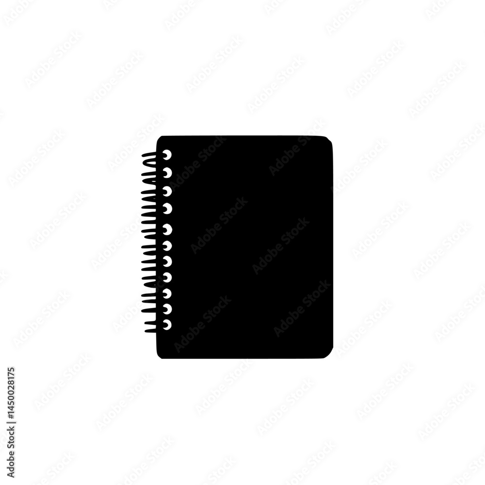Notebook resting on a plain background ready for notes and ideas during brainstorming sessions at any time of day Notebook resting on a plain background ready for notes and ideas during brainstorming sessions at any time of day
