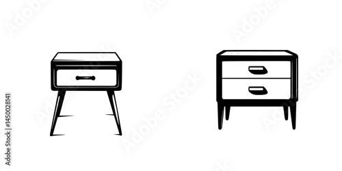 Stylish and functional bedside tables perfect for modern bedroom design and organization