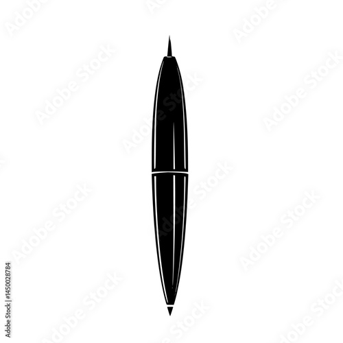 Elegant black pen on a plain background highlighting fine craftsmanship and design in writing instruments for everyday use