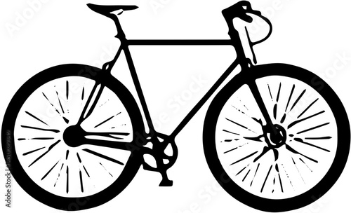 silhouette of a bicycle