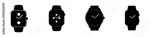 Different styles of modern wrist watches showcasing sleek designs and minimalist features