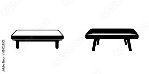 Detailed comparison of two furniture designs showcasing different styles and functionalities in a modern setting