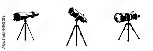 Telescope collection showcasing different designs and styles for stargazing and astronomy enthusiasts