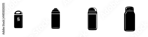 Different types of reusable water bottles in various shapes ideal for hydration on the go