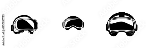 Different styles of goggles displayed side by side for comparison in a minimalist design