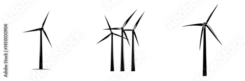 Wind turbines standing tall in a vast field during the day showcasing renewable energy potential and sustainability efforts