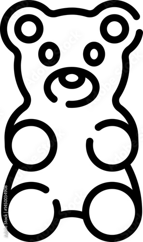 gummy bear illustration on a white background 