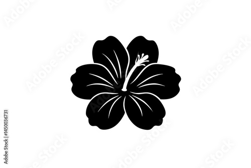 Hibiscus Flowers Illustration Vector  Tropical Floral Art on White Background

