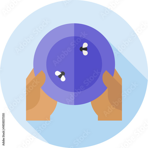 hunger illustration on a white background 