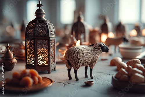 The symbolic composition of Eid ul Adha. Generative Ai