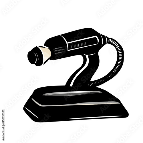 simple Black, drywall sander icon sheet on white background  -  