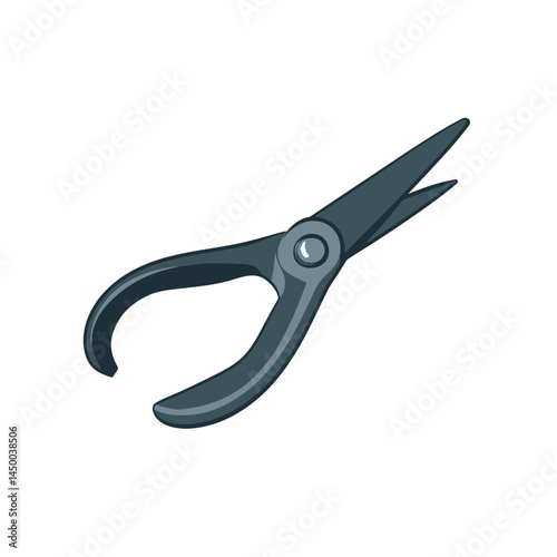 Simple gardening shears icon sheet on white background  -  