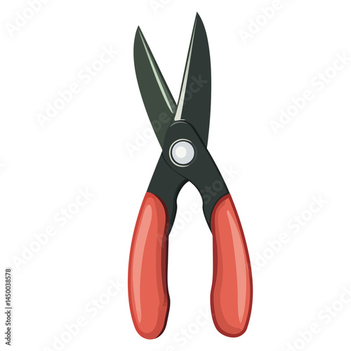 Simple gardening shears icon sheet on white background  -  