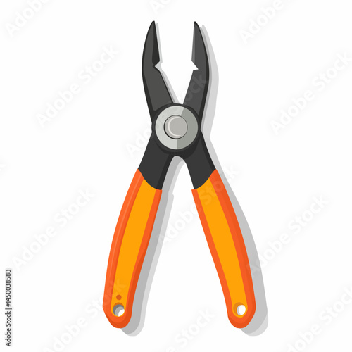 Simple pliers icon sheet on white background  -  