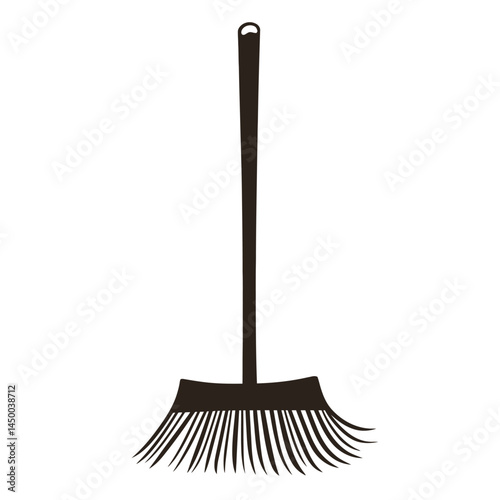 Simple rake icon sheet on white background  -  