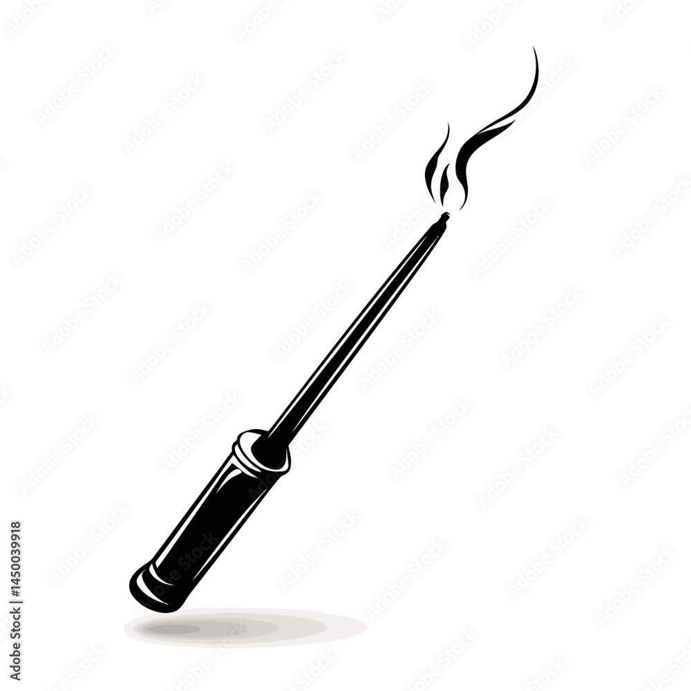 Obraz premium Simple welding torch icon sheet on white background - 