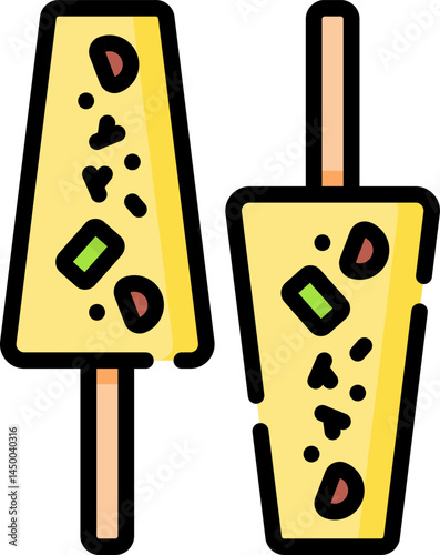kulfi illustration on a white background 