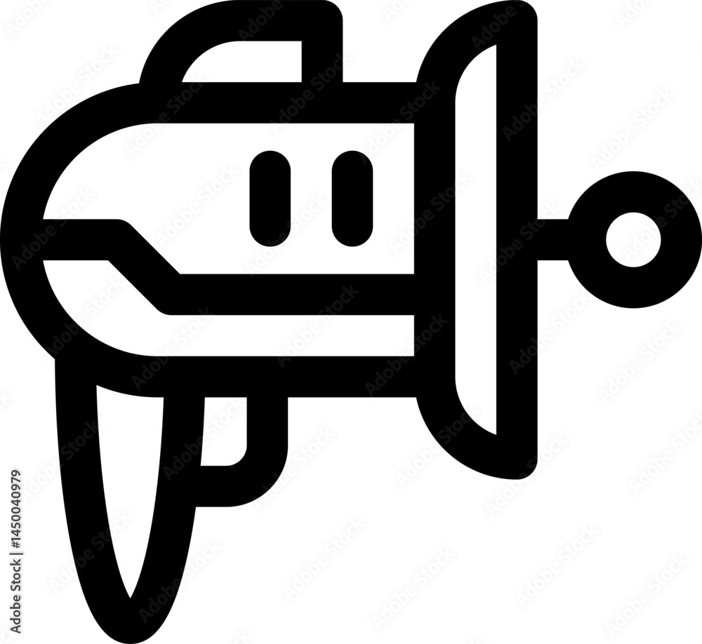laser gun illustration on a white background laser gun illustration on a white background