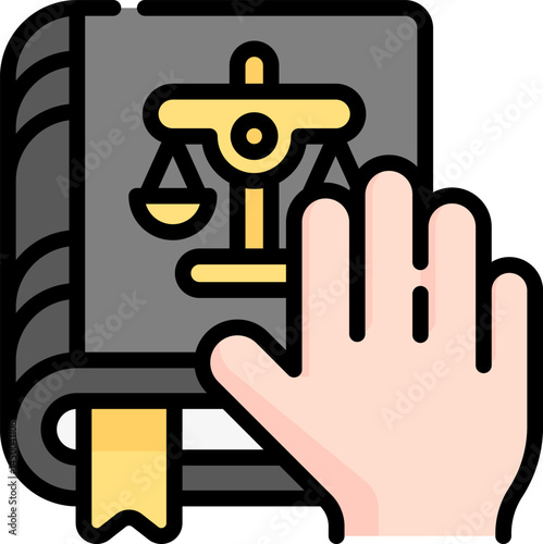 law book illustration on a white background 