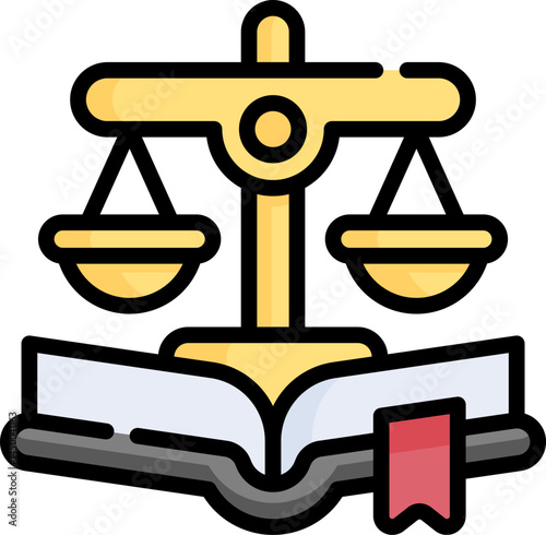 law illustration on a white background 