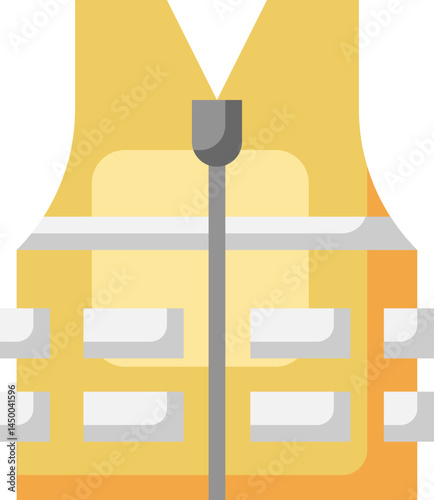 life vest illustration on a white background 