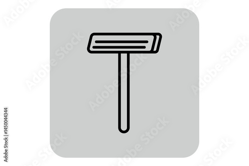 Razor designed for achieving perfect beauty lines. Ideal for grooming routines. Usability in daily care concept
