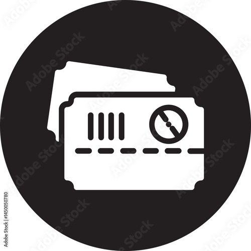ticket glyph icon
