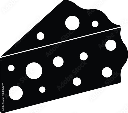 slice of swiss cheese on white background
