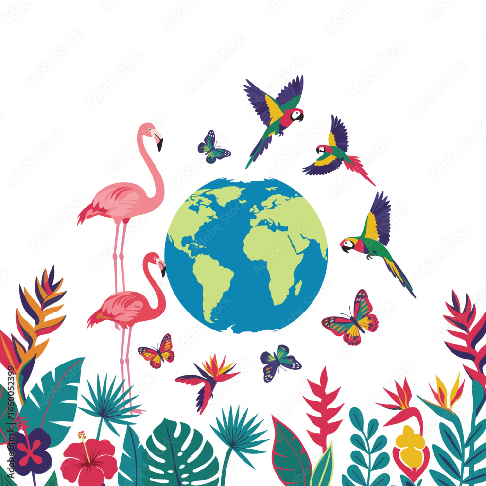 Obraz premium Preserving Nature's Balance: Join the Global Movement for Biodiversity