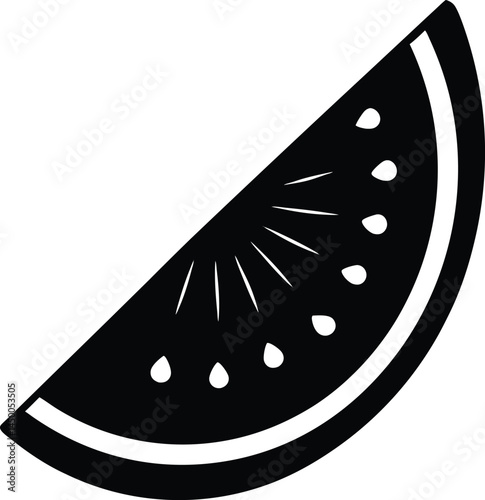 slice of watermelon on white background 