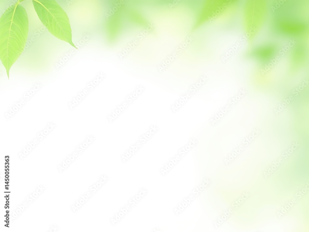 Naklejka premium green leaves background