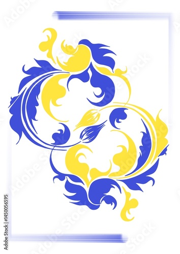 vector illustration of an abstract floral background