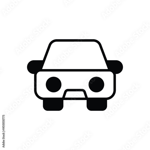 Car icon vector stock illustration