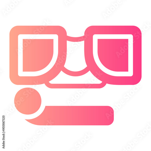 snorkeling gradient icon
